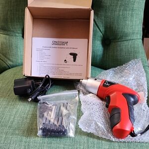 Stalwart Red Cordless Screwdriver Set